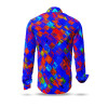 BLAUE STUNDE - Bright blue shirt with colored dots - GERMENS