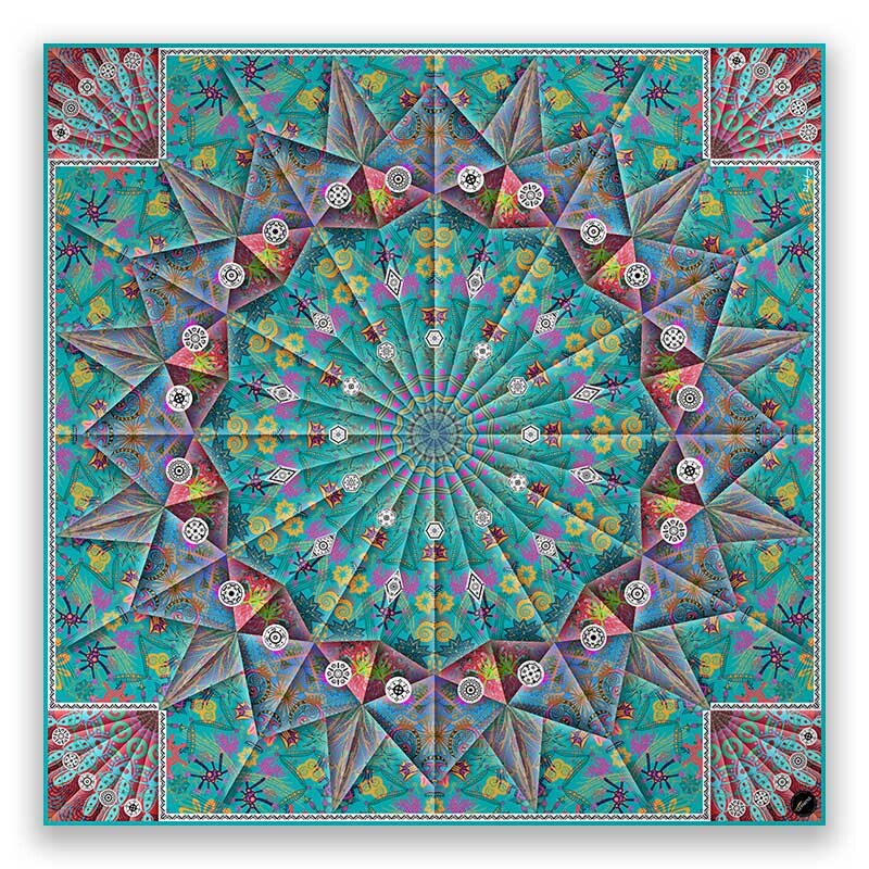 HABIBI SAVAL - Türkises Seidentuch - GERMENS