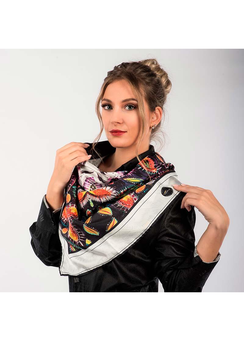 HOMMAGE AN SÉRAPHINE - Farbenfrohes Seidentuch - GERMENS