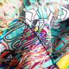 PARADIES - Multicolored silk scarf - GERMENS