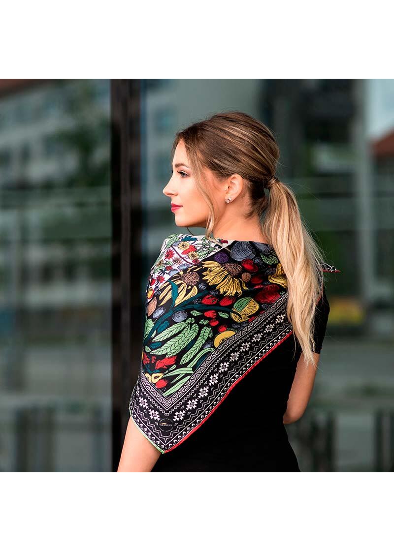 BLUMEN MEXICOS - Farbiges Seidentuch - GERMENS