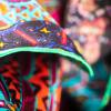 STAIRWAYS - Dark patterned silk scarf - GERMENS