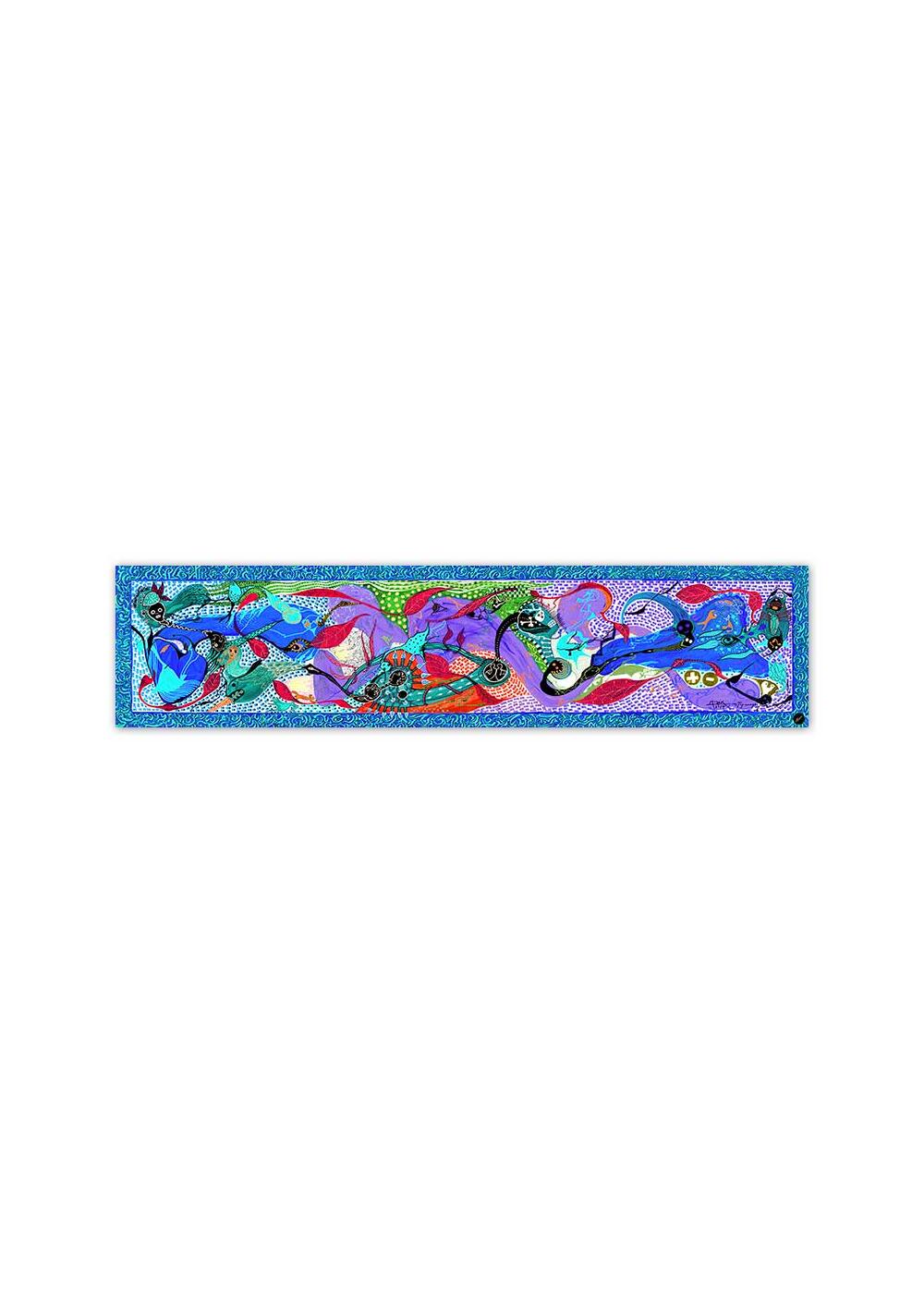TOPINAMPUR COLD - Blauer Seidenschal - GERMENS