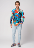 Discover colorful button up shirts for men THE TIME TRAVELING - 100% cotton