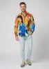 DANCING ON THE STREET Mens Shirt - Tribute to D. Bowie and M. Jagger - Colorful mens shirt designed by Italian artist Ilian Rachov - 100% cotton