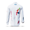 KLABAUTERMANN - White shirt with funny colour splashes - GERMENS