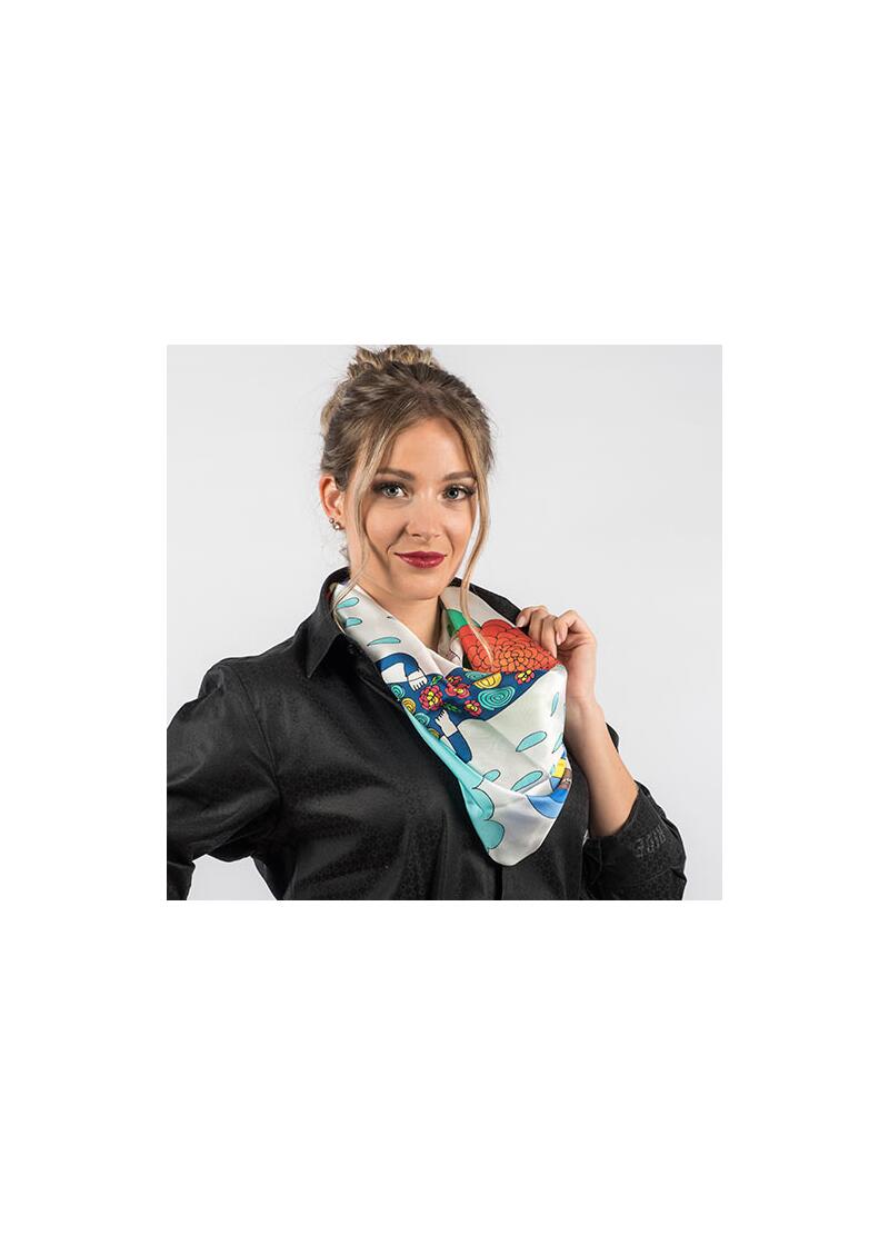 I ENJOY MY LIFE - Farbiges Seidentuch - GERMENS