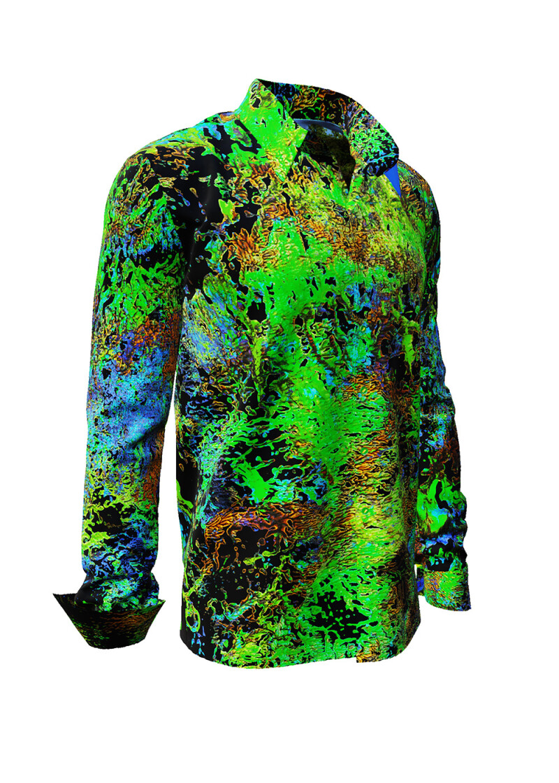 SAVE THE RAINFOREST - Grn gelb blaues Hemd - GERMENS