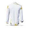 NEBULA - White shirt with yellow-gray clouds - GERMENS