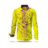 Entdecke bunte Hemden Herren DENADA YELLOW - 100 % BW