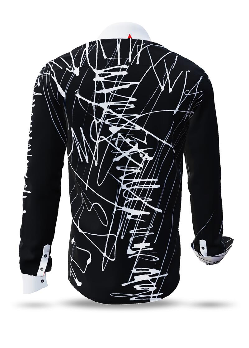 DENADA BLACK - Schwarz-weies Hemd - GERMENS