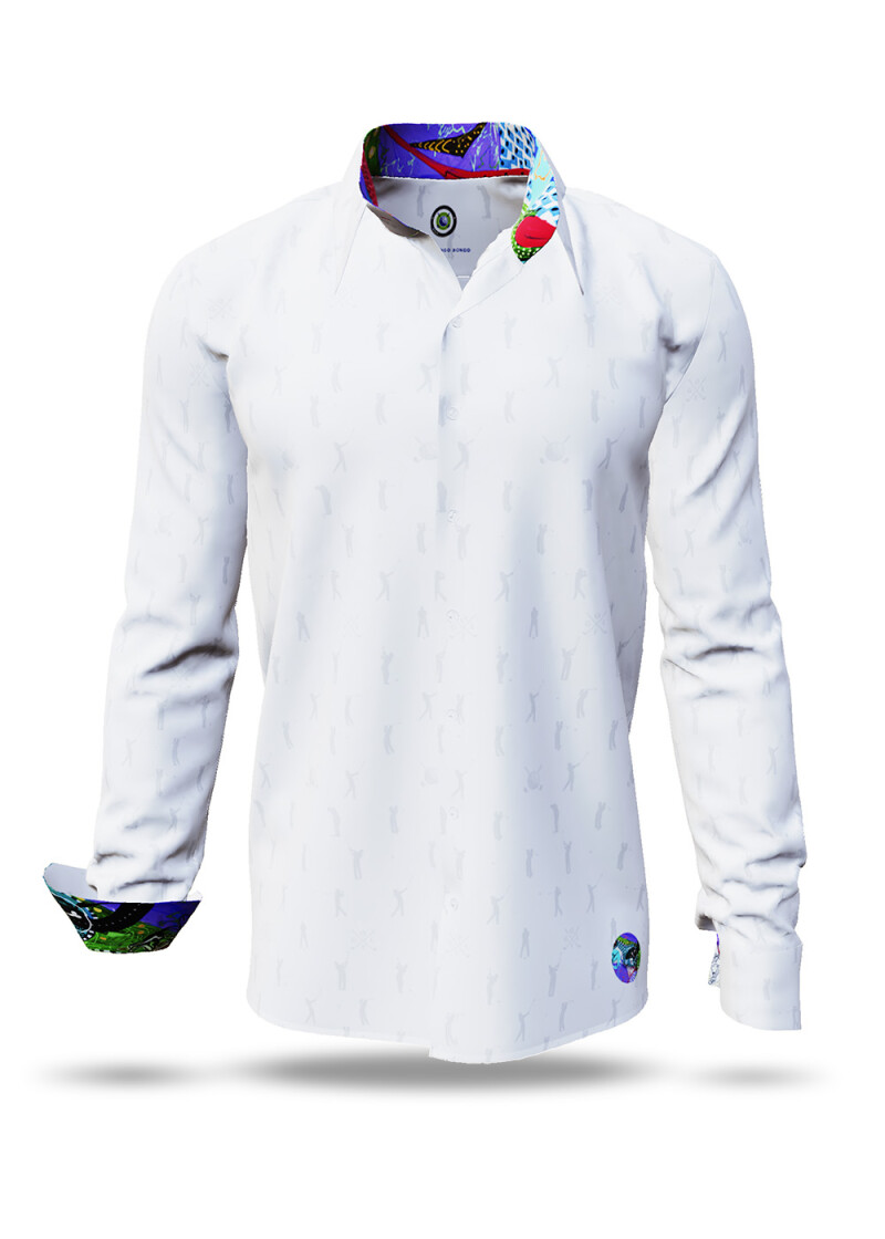 BINGO BANGO BONGO - White shirt with interwoven golfers