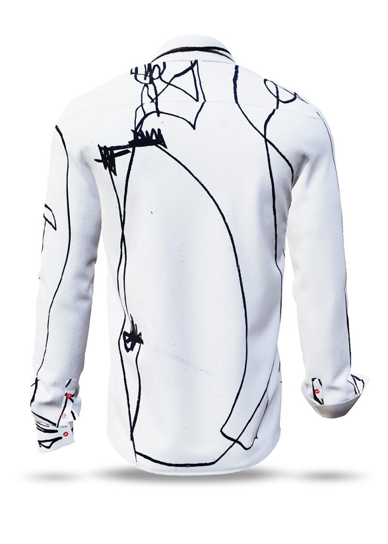 KOPF ODER ZAHL - White shirt with black drawing - GERMENS