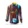 Dunkles Hemd Herren NIGHTLOVE - 100 % Baumwolle - GERMENS artfashion