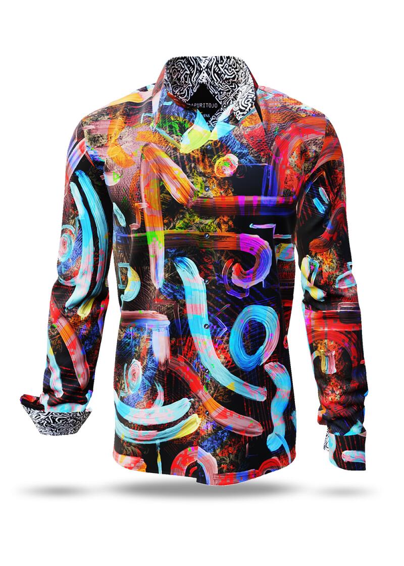 Entdecke bunte Hemden Herren DAPURITOJO - 100 % BW
