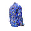 CIRCULI LAGUNE - Blue shirt with colored patterns - GERMENS