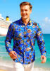 CIRCULI LAGUNE Hemden Herren - 100 % Baumwolle - GERMENS artfashion 6XL