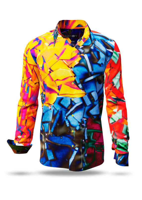 Entdecke bunte Hemden Herren FANTACITY - 100 % Baumwolle