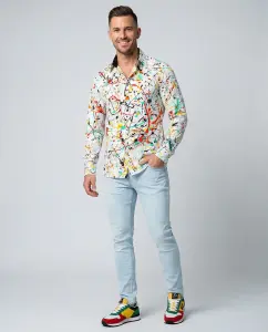 Discover colorful button up shirts for men FRISKY - 100%...