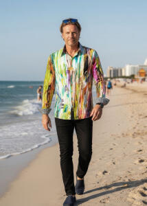 THE COLORS OF MIAMI Hemden Herren - 100 % Baumwolle -...