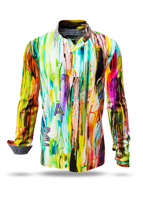 Discover colorful button up shirts for men THE COLORS OF MIAMI - 100% cotton