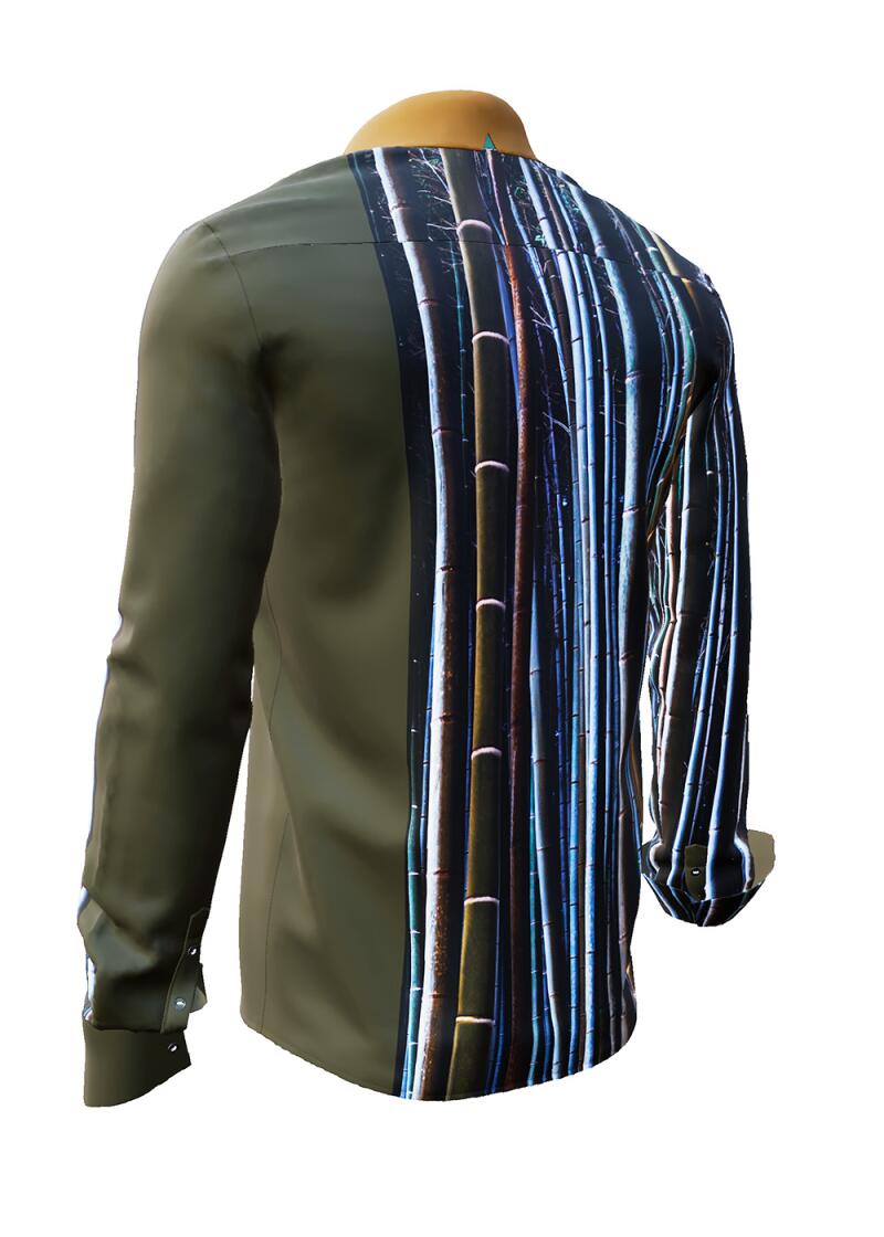 BAMBUS - Dark green shirt - GERMENS
