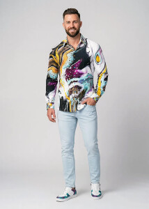 Button Up Shirt JAWS OF MAUI from GERMENS