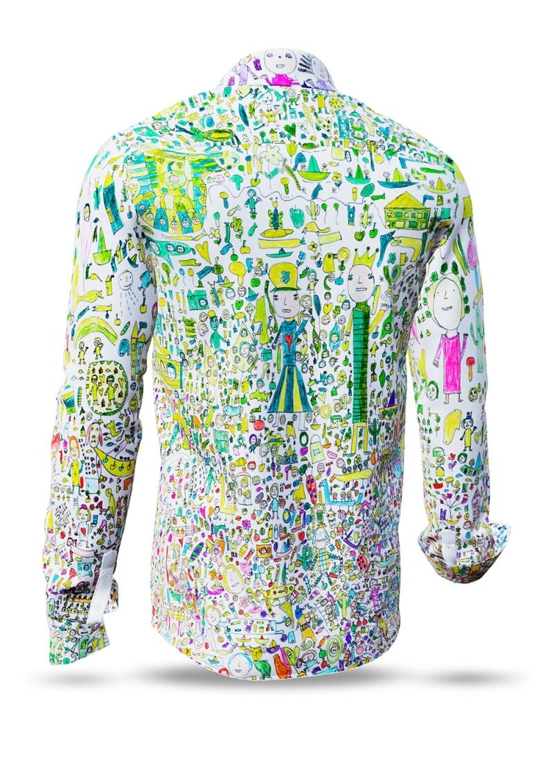 KÖNIGREICH GLÜCK - Colorful shirt with many details -...
