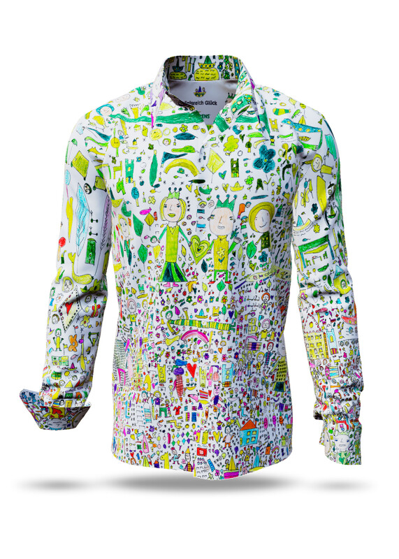 Discover colorful button up shirts for men KÖNIGREICH GLÜCK - 100% cotton