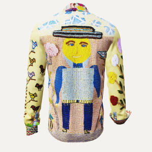 PLEASED - Color shirt with faces - GERMENS