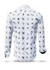 Discover colorful button up shirts for men FLUGZAUBER BLANC - 100% cotton