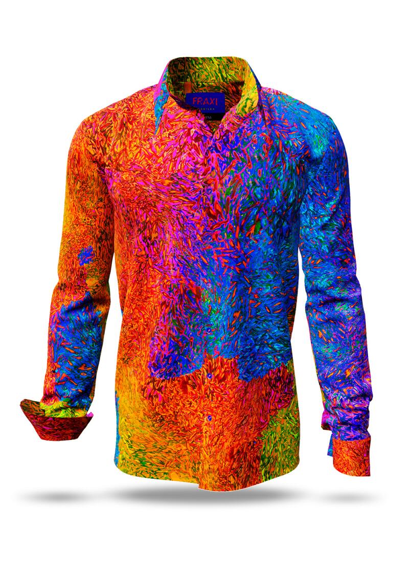 Entdecke bunte Hemden Herren FRAXI HEBBILEX - 100 % BW