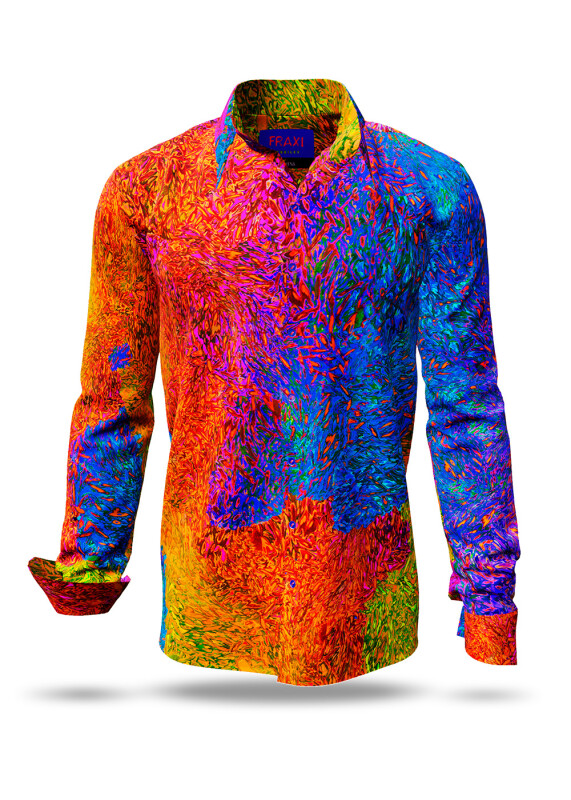Discover colorful button up shirts for men FRAXI HEBBILEX - 100% cotton
