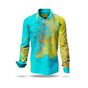 FRAXI BERMULO - Turquoise yellow shirt - GERMENS