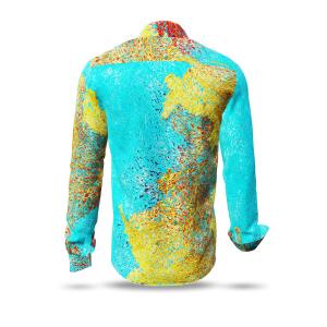 FRAXI BERMULO - Turquoise yellow shirt - GERMENS