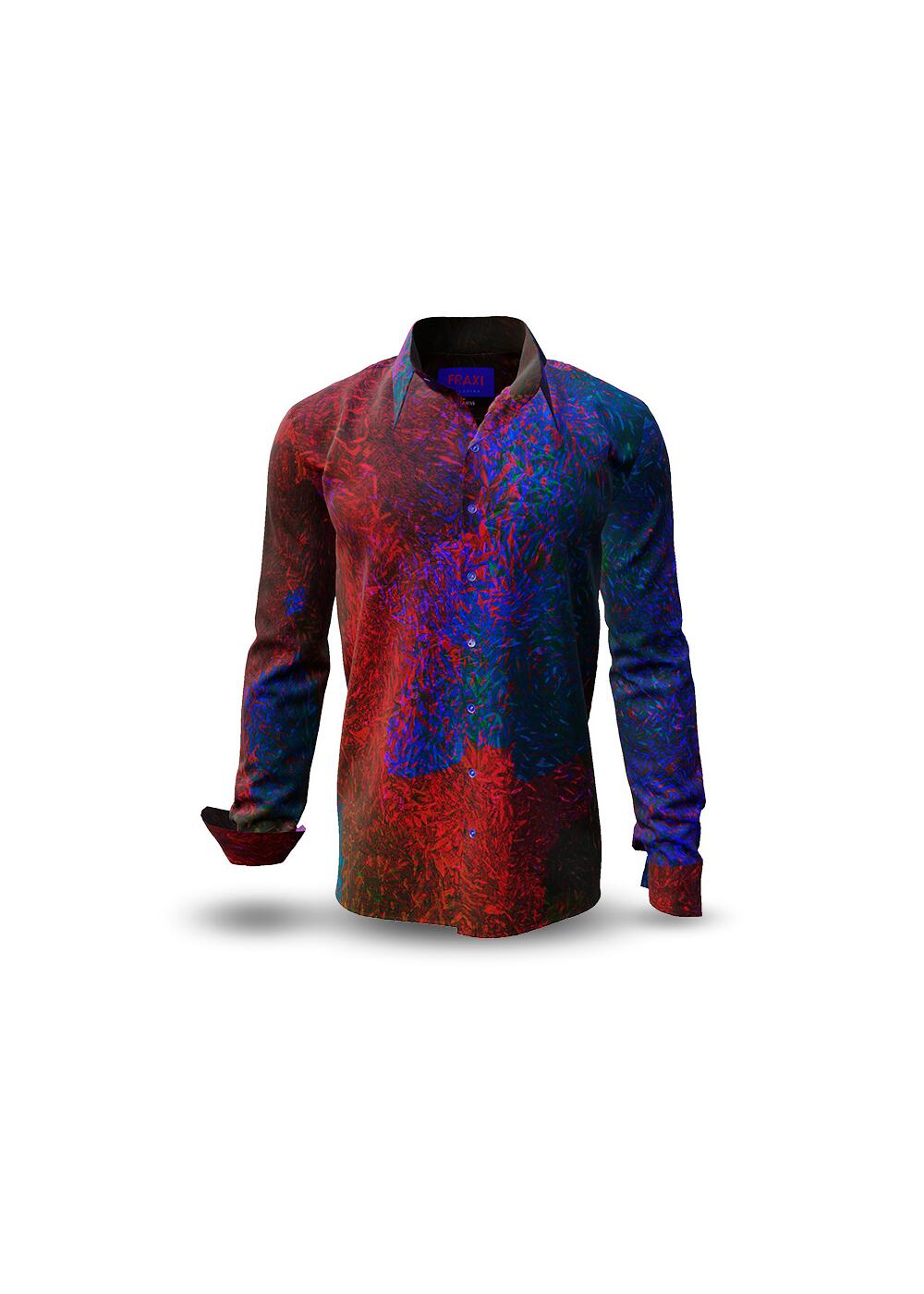 FRAXI KALUDINA - blue red black shirt - GERMENS