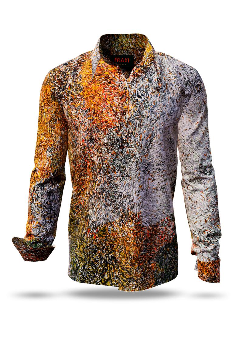 Entdecke bunte Hemden Herren FRAXI KIXALA - 100 % BW