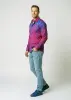 Discover colorful button up shirts for men HEXAGON AMETHYST - 100% cotton