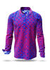 Discover colorful button up shirts for men HEXAGON AMETHYST - 100% cotton