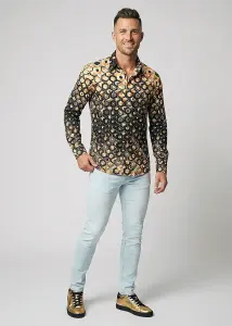 Button Up Shirt HEXAGON KUPFER from GERMENS