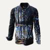 DISPERSION - Black shirt with colors - GERMENS