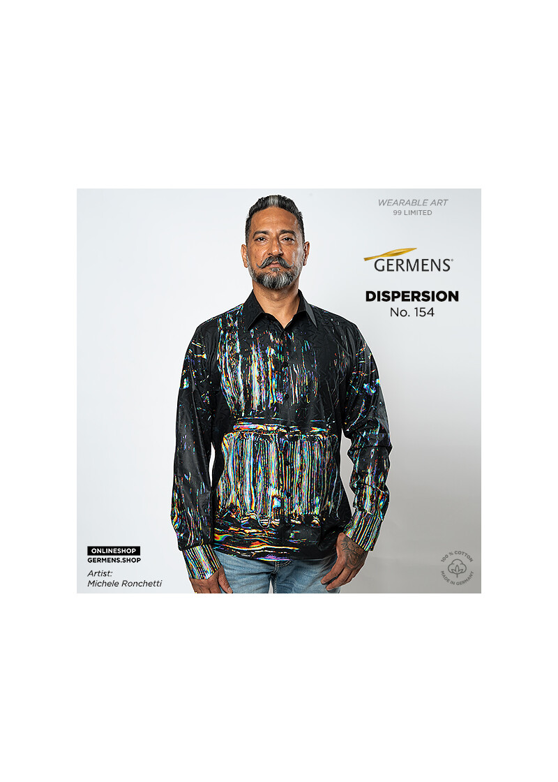 DISPERSION - Schwarzes Hemd mit Farben - GERMENS