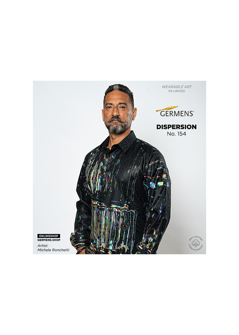 DISPERSION - Schwarzes Hemd mit Farben - GERMENS