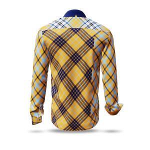 BERGIDYLL SAND - Ochre check shirt - GERMENS