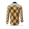 BERGIDYLL SAND - Ochre check shirt - GERMENS