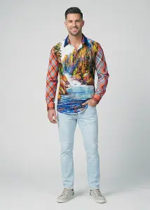 Discover colorful button up shirts for men BERGIDYLL...