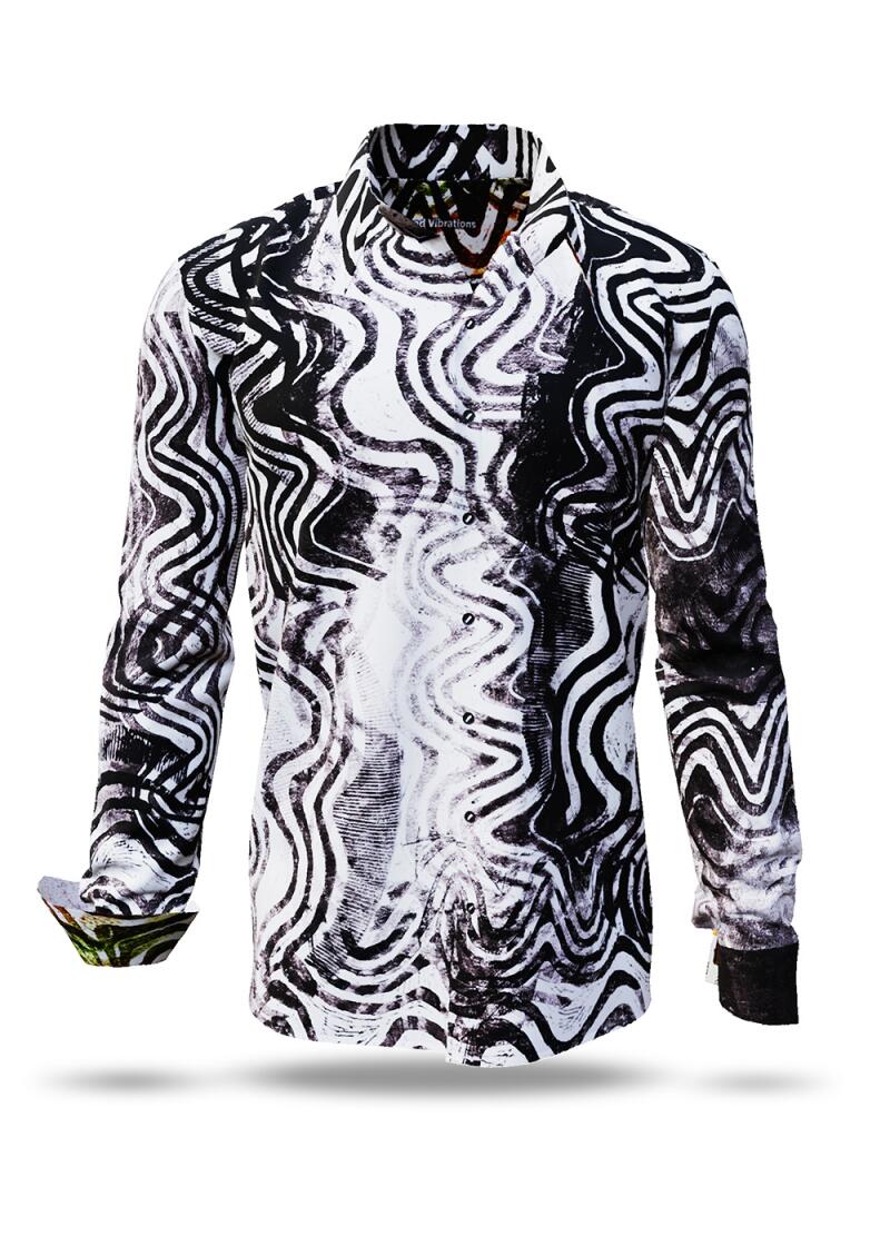 GOOD VIBRATIONS - Black white shirt - GERMENS