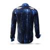 RAKU - Dark blue shirt with structures - GERMENS