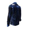 RAKU - Dark blue shirt with structures - GERMENS