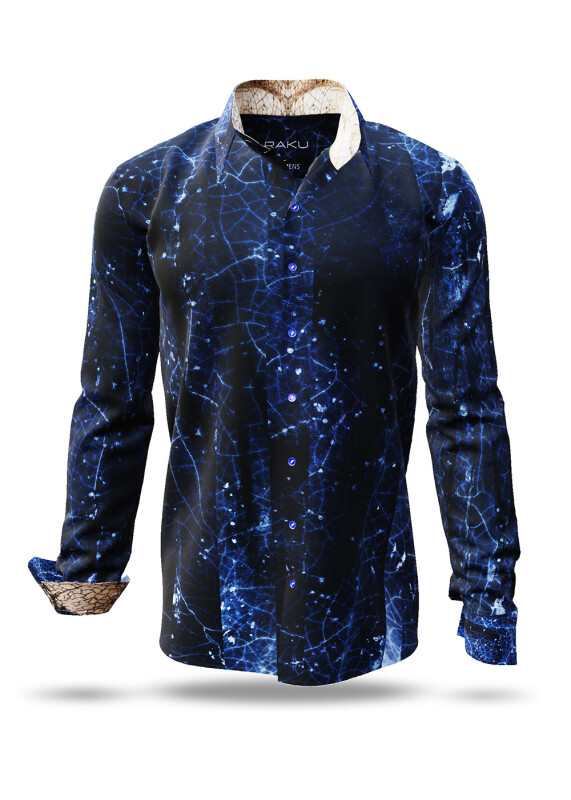 Discover colorful button up shirts for men RAKU - 100% cotton